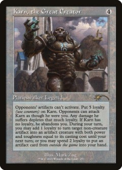 Karn, the Great Creator Secret Lair Drop - Retro Frame